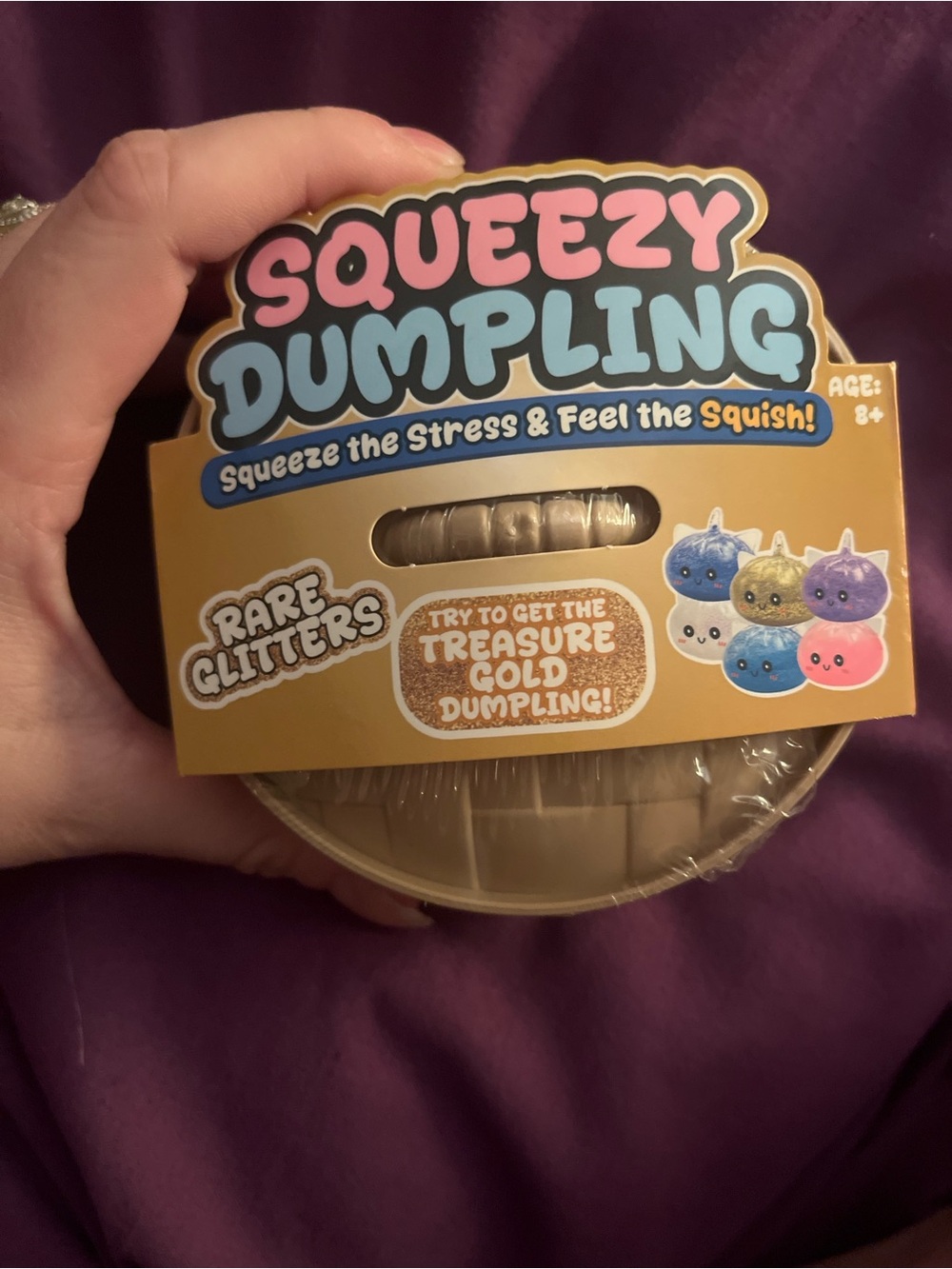 New Rare Glitter Viral Squeezy Dumpling